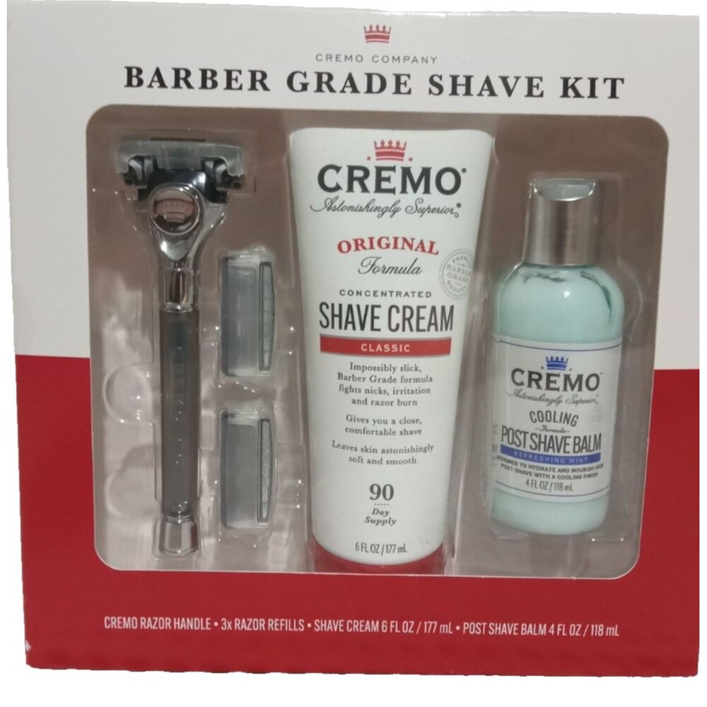 Cremo Barber Grade Shave Cremo Shave Kit Razor Cream  After Shave